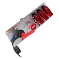 Miniatyrbild 4 av 5: 5-i-1 12V LED-omkopplare Tändningsbrytarpanel med Motorstartknapp för Racingbil RV Lastbil Röd