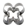 Miniatyrbillede 5 af 5: 2 stk. Blomst Læder Skære Dør Alloy Stål Skarpt 4 Blad Blomst Form Læder Hulstansning Form