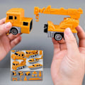 Miniatyrbild 5 av 5: Magnetiska Transformera Engineering Bil Sammansatta Leksaker