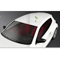 Miniatyrbillede 2 af 2: Bil Auto Lastbil Elasticitet 3D Djævelshorn Sticker Bumper Dekoration Anti Kollision [RØD] 2Stk/Sæt[US Lager] Halloween Julegave
