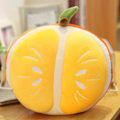 Miniatyrbilde 3 av 5: Durian Pute High Simulation Myk Stoffdyr Dekorativ Leke Fruktformet Durian Orange Pute for Student
