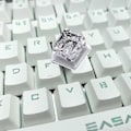 Miniatyrbilde 2 av 5: Tilpassede Resin Keycaps OEM R4 Profil For Mekanisk Tastatur Transparent Sølvfolie For Key Cap Gaming Personlig Keyc