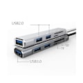 Miniatyrbillede 5 af 5: USB HUB 3.0 USB-A Hub Splitter 5 Ports USB3.0 med TF/SD Kortlæser Højhastigheds Dataoverførsel til Bærbar Computer B