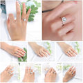 Miniatyrbillede 5 af 5: Anti-angst Ring til Kvinder Piger Fidget Ringe Spinner Kubisk Zirkon Justerbar Rotérbar Inspirationer Meditation Ring Lindrer Angst Stress Bekymring H