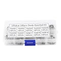 Miniatyrbilde 1 av 4: 100 stk 10 Verdier Likretterdiode Utvalg Elektronikksett 1N4001~1N4007 1N5817~1N5819 Med Boks