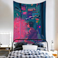 Miniatyrbillede 4 af 4: Wekity Anime Tapestry Æstetisk Kunst Hjem Baggrundstof Dekoration Gave Boho Tapestry til Stue Soveværelse Dekoration (614-29, 59 X 79 tommer)