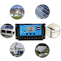 Pikkukuva 2 / 4: 40A 12V 24V Auto Aurinkoenergian Lataussäädin PWM-ohjain (40A)