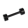 Miniatyrbillede 3 af 3: 1 Par Mænds Barbell Titanium Stål Ørestikker 4mm Sort