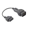 Miniatyrbillede 2 af 5: 12-polet til 16-polet OBD2-stikkabel OBDII-adapter Biltilbehør