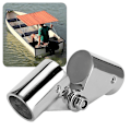 Miniatyrbilde 3 av 4: 2 stk. Foldbare Rotasjonskoblinger i Rustfritt Stål Marine Båt Rekkverk Rør Tilbehør 25mm / 0.98in