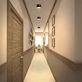 Miniatyrbillede 2 af 5: LED Loftlampe Sort Varmt Hvidt Lys 3000K 12W To Sæt Stue Spisestue Køkken Gang Soveværelse Loftlampe Ø120MM
