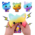 Miniatyrbild 3 av 5: Mjukt Tryckdjur Flexibelt Stressavlastande Flerfärgad Squishy Katt Avkopplingsspel Leksak för Barn