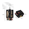 Pikkukuva 3 / 5: 320A ESC + 540 Harjattu Moottori 1/10 RC-autolle Axial SCX10 90046 TRX4 D90 Redcat, 45T