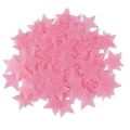 Miniatyrbilde 1 av 4: 100 stk Stjerner Gløder I Mørket Lysende Fluorescerende Plast Veggklistremerker Full Farge 3cm