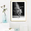 Miniatyrbillede 5 af 5: Wekity Ballet Solo Væghængt Canvas Print Poster, Enkel Mode Sort og Hvid Fotografi Kunst Dekoration til Hjemmet Stue Soveværelse Kontor (Sæt af 3 Uindrammet)