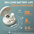 Pikkukuva 4 / 5: UniSleep Langattomat Bluetooth-kuulokkeet - Mini-nukkumiskuulokkeet, äänenvaimennus, langattomat kuulokkeet - Valkoinen