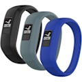 Miniatyrbild 1 av 3: (3-pack) Band Kompatibel med Garmin Vivofit Jr, Jr 2, 3 Band, All-in-one Silikon Stretchbar Ersättningsarmband för Barn Pojkar Flickor (ingen Tracker) - B