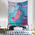 Miniatyrbillede 3 af 4: Wekity Anime Tapestry Æstetisk Kunst Hjem Baggrundstof Dekoration Gave Boho Tapestry til Stue Soveværelse Dekoration (614-21, 39 X 59 tommer)