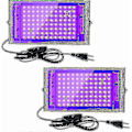 Miniatyrbillede 1 af 5: 2 stk. 100W UV LED Floodlight Sort Lys IP65 Vandtæt, Ultraviolet LED Lampe, Effektbelysning Til Akvarium, Fest, Neonmaling, Fluorescerende Poster