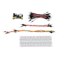 Pikkukuva 1 / 5: 830 Solmukohdan leipälevy 3.3V 5V Virtalähdemoduuli hyppyjohtosarjalla DIY-piiriprojekteille