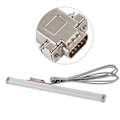 Miniatyrbilde 2 av 5: Lineær skala for dreiebenk TTL 1m Høy nøyaktighet Digital avlesning Encoder DC5V med DB9 plugg 850