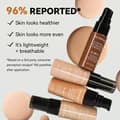 MLSMILE Matt Foundation - Felfri, Oljekontrollerande, Primer & Concealer 3