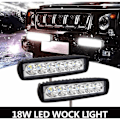 Miniatyrbilde 5 av 5: LED Arbeidslys LED Lysstripe 12V 18W 15cm LED Bilfrontlykt Vanntett IP67 Spot Tåkelys LED Arbeidslys for 4x4 Motorsykkel Bil Lastebil Traktor...