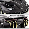 Pikkukuva 4 / 4: Yhteensopiva 1:32 Lamborghini LP770 -automallin lelu lapsille, ääni- ja valotoiminto, vetävä takaisin, sinkkiseoslelut pojille ja tytöille (musta)