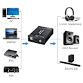 Miniatyrbilde 5 av 5: USB DAC-konverter USB-lydkort-adapter oppgraderer lydanleggets utgang