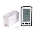 Miniatyrbillede 1 af 5: Regnmåler vejrstation instrument termometer digital trådløs regnmåler