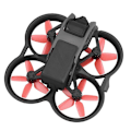 Miniatyrbild 5 av 5: 2 Par 2925S Trebladig Propeller Lågbruspropeller för Avata Drone Tillbehör, Röd