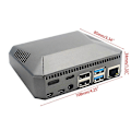 Miniatyrbillede 4 af 5: Raspberry Pi 4 Aluminium Kabinet Argon ONE Pi 4 V2 Kabinet Aktiv Passiv Køling Skal Strømbryder til Raspberry Pi 4 Model B