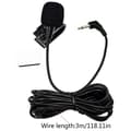 3m Professionell Bilstereo Mikrofon 2,5mm/3,5mm Clip Jack Plug Mic Stereo
