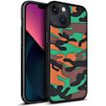 Pikkukuva 2 / 4: bavurmak Klf iPhone XR, Kamuflaasi Ultra Pehmeä Iskun Kestävä TPU Puskuri Trendikäs Anti-Pöly Suojaava Kotelo iPhone XR - Vihreä Oranssilla