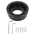 Miniatyrbillede 1 af 5: 70 mm Rat Adapterplade Legeringshjul Adapterplade til Logitech, Momo, Sparco 13 14 Tommer PCD Rat, Sort