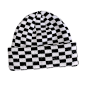 Miniatyrbillede 2 af 5: Vinterhatte til Kvinder og Mænd - Koeprint, Ternet Mønster, Beanie, Strikket, Blød, Varmt, Slouchy, Skiløberhat