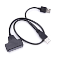Miniatyrbillede 2 af 5: 2017 Digital USB 2.0 til SATA Konverter Adapter Kabel til 2.5 SA Sort 5cm*4cm*1cm