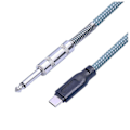 Pikkukuva 1 / 5: 6,35 mm uros-uros-liitäntä USB Type-C -uros -kitaraäänikaapeli 1/4 tuuman USB-C -tallennuskaapeli Kitara USB-C:hen