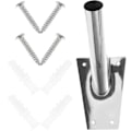 Miniatyrbild 2 av 3: 1 Set Flaggstångshållare Väggfäste Flaggstångshållare Aluminiumlegering Metallfäste