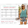 Miniatyrbilde 5 av 5: Løs V-hals Ermeløs Chiffon Tank Top for Kvinner, Sommerstopper for Kvinner, Polyester, Lang, Stor Størrelse