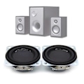 Miniatyrbilde 3 av 5: Audio 2 stk 45MM 4 Ohm 5W Full Range Høytaler Gummi Side NdFeB Magnetisk Mini Bærbar Høyttaler Lyd Hjemmekino