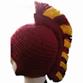 Miniatyrbild 2 av 5: Spartanhjälm Riddare Virkad Hatt Stickad Hatt Skidåkning Roligt Ansiktsöverdrag Varma Vintermössor Beanie för Män