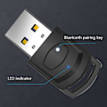 Pikkukuva 3 / 5: Langaton Bluetooth-yhteensopiva lähetin 3,5 mm mikrofonin ääniadapterilla kuulokkeiden vastaanottimelle PS5:lle ja PC:lle