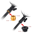 Pikkukuva 2 / 5: 12 mm:n korkeat mikrofoniteline-ruuvit sovittimet 3/8\" naaras - 5/8\" uros