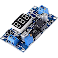 Miniatyrbild 1 av 5: DC-DC Boost-modul, Spänningsomvandlare med Digital Voltmeter (1 st, Blå)