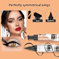 Pikkukuva 2 / 5: Siipimäinen Eyeliner-Leima, Eyeliner-Leima, Musta Nestemäinen Eyeliner, Vedenkestävä Eyeliner, Pitkäkestoinen Nestemäinen Leima-Eyeliner