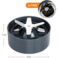 Miniatyrbillede 2 af 5: Bladbase i rustfrit stål, Nutribullet Juicer Pakningsudskiftning, 4-bladet reservedele og tilbehør - 900W