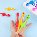 Miniatyrbild 4 av 5: 5-pack Kycklingkastare Leksak Hög Elastisk Stretch Klibbig Mjuk TPR Stressavlastning Säker Kalkon Kastare Finger Leksak Barnpresent