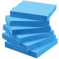 Miniatyrbillede 2 af 2: XYC Sticky Notes 3x3 Selvklæbende Noter Blå Farve 6 Blokke, 100 Ark/Blok