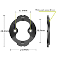 Miniatyrbillede 3 af 5: Passer til Garmin 540/840 cykelcomputer beslag reparationsdele aluminiumslegering